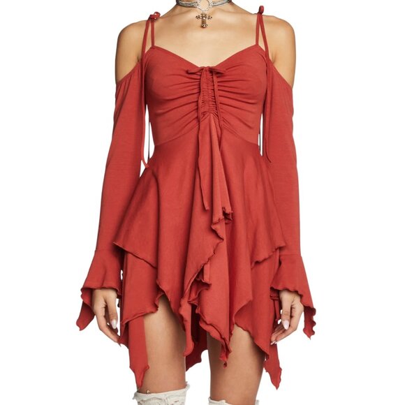 Dolls Kill Red Mini Dress - Picture 2 of 8